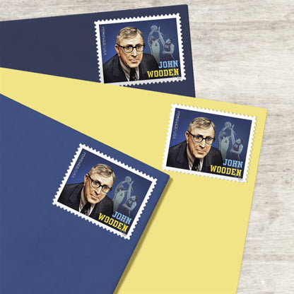2024 UCLA Legendary Coach John Wooden Forever Postage Stamps