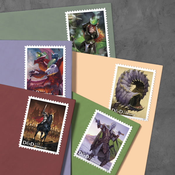 2024 USA Dungeons and Dragons 50th Anniversary Forever Stamps