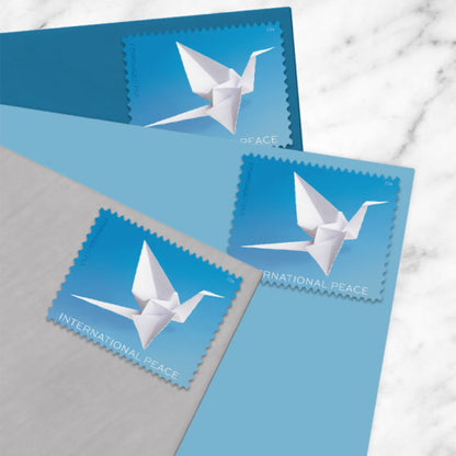 USA 2026 International Peace Harmony Origami Crane Forever Stamps
