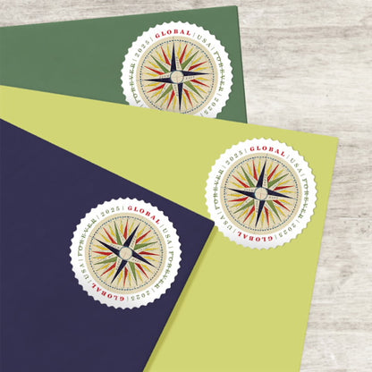 2025 USA Global 1794 Compass Rose International Stamps