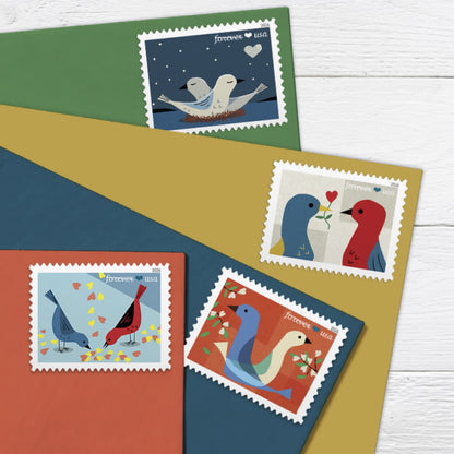 USA 2026 Love Birds Forever Stamps