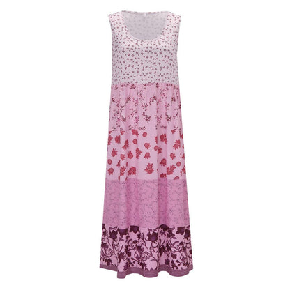 Women's Sleeveless Floral Print Mini Dress