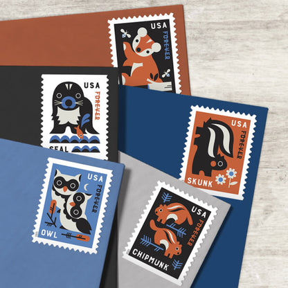 2025 US Baby Wild Animals Forever Stamps
