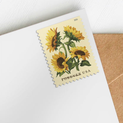 USA 2026 Sunflowers Book of 20 Forever Stamps