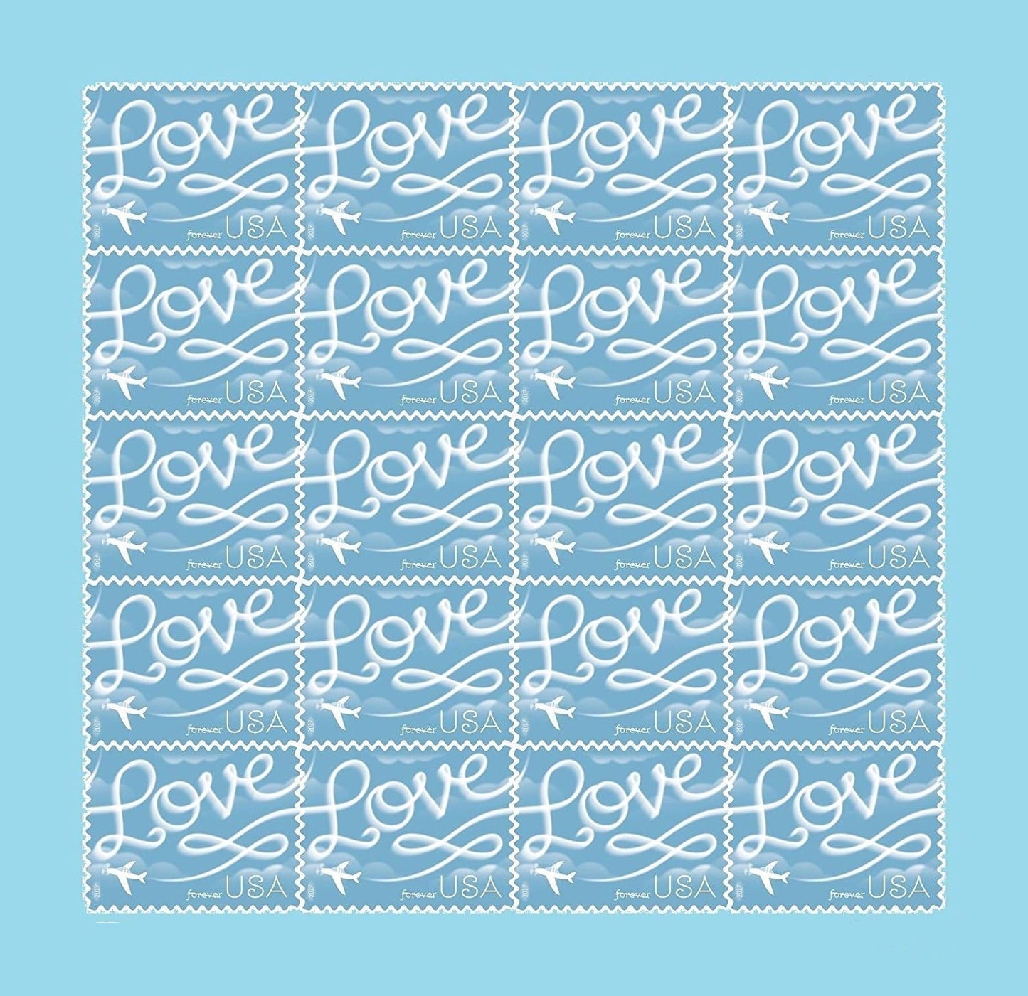 2017 Love Skywriting Wedding Forever Stamps