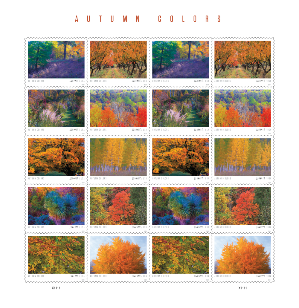 2024 USA Autumn Colors Forever Stamps