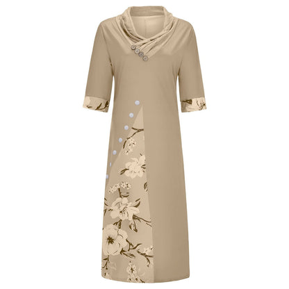 V Neck Midi Dress For Women