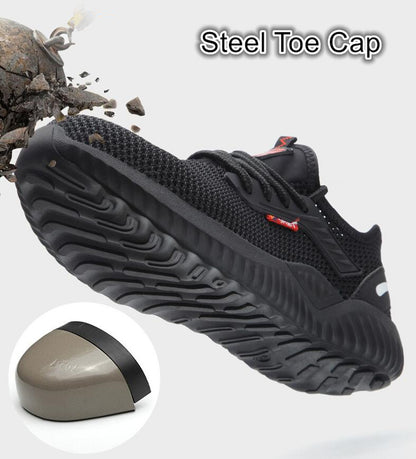 Puncture Proof Construction Lightweight Breathable Sneakers Boots