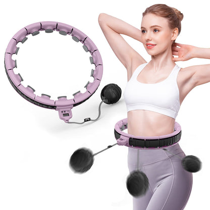 Adjustable Hula Hoop with Massage Knobs and 16 Removable Parts