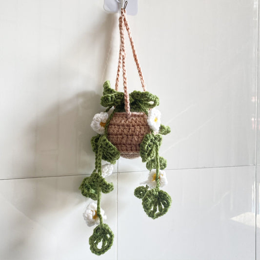 Handmade Yarn Woven Home Decor Artificial Plants