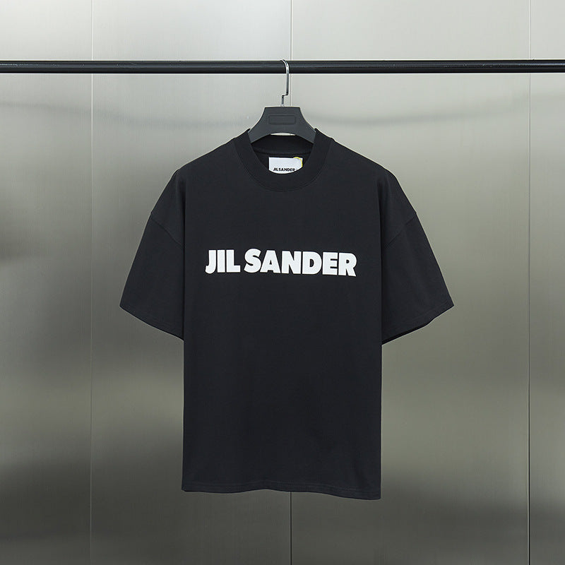Unisex JIL Letter Short Sleeve Oversize T-Shirt