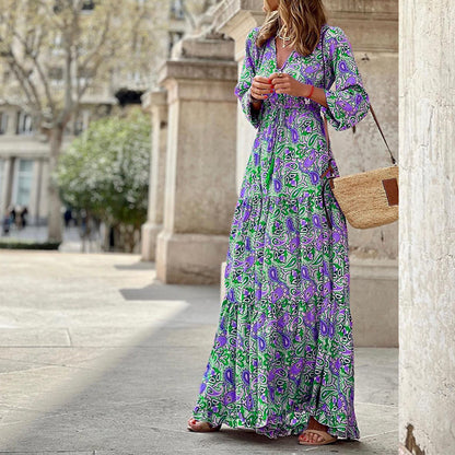 Women's Floral Spring Maxi Dress