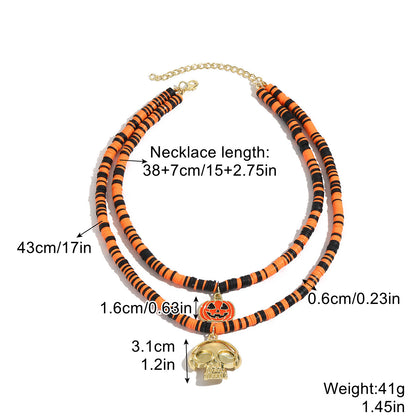 Halloween Pendant Horror Black Necklace