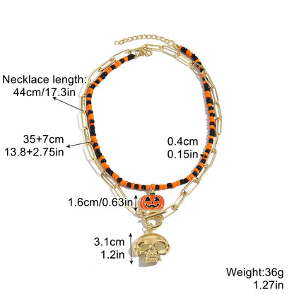 Halloween Pendant Horror Black Necklace