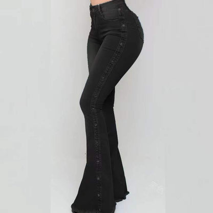 Women's Retro 90s Slim Fit Flared Pants