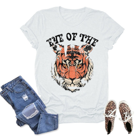 Women's Animal Print Short Sleeve T-Shirt