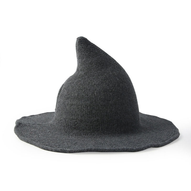 Halloween Woman Witch Hat Wool Wizard Hat