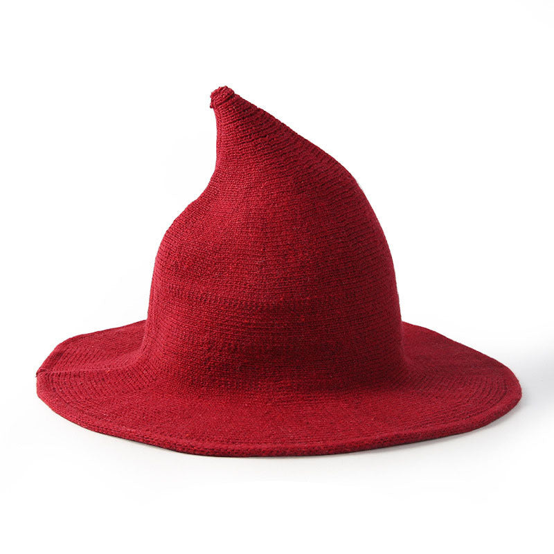 Halloween Woman Witch Hat Wool Wizard Hat