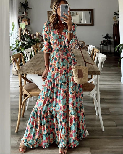 Women's Floral Spring Maxi Dress