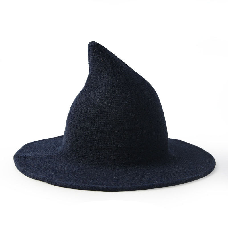 Halloween Woman Witch Hat Wool Wizard Hat