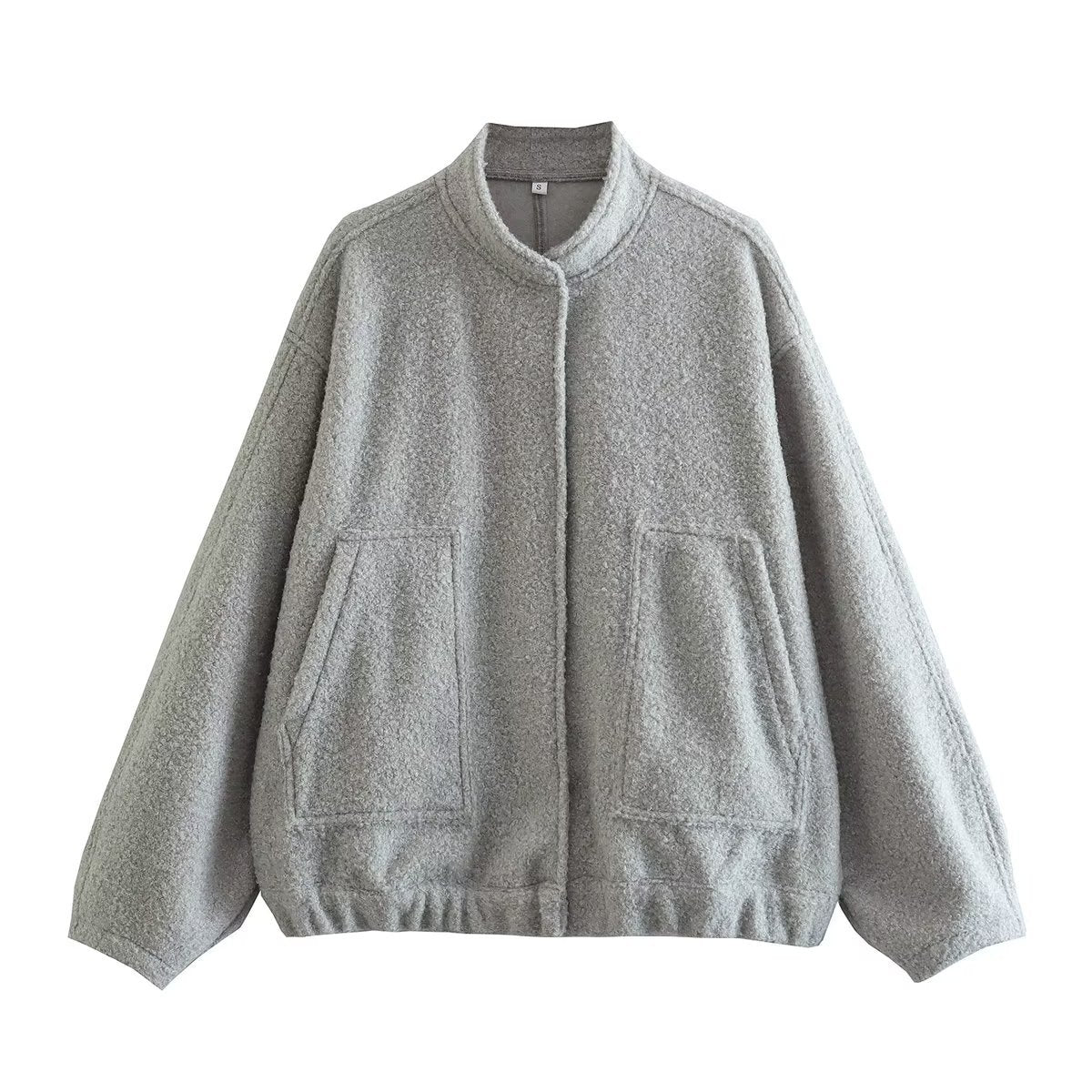 Women's Casual Cardigan Stand Collar Jacket