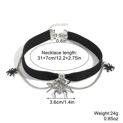 Halloween Pendant Horror Black Necklace