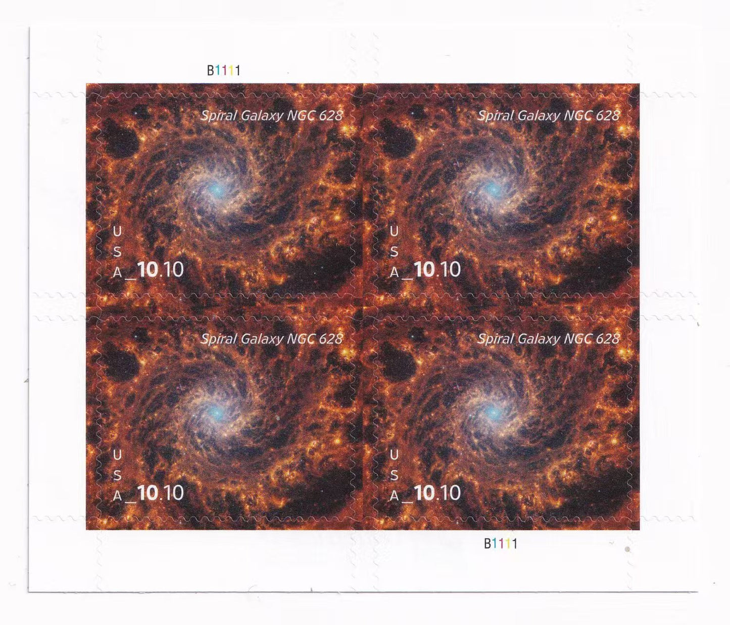2025 USA Spiral Galaxy NASA Priority Mail Stamps