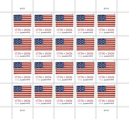 2026 US Flag Classic Booklet of 20 Forever Stamps