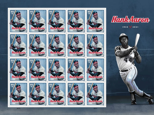 2024 Hank Aaron Baseball Legend Commemorative Forever Stamps