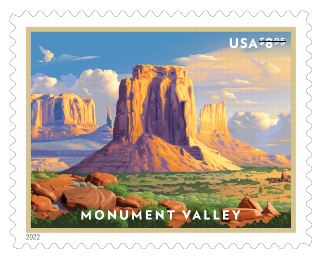 2022 Monument Valley $9.85 Priority Postage Stamps