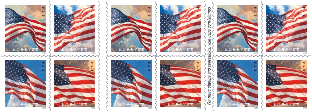 2024 American U.S. Flags Forever Stamps