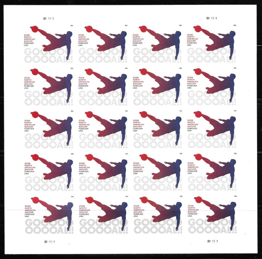 2026 North American Soccer Sheet of 20 Forever Stamps