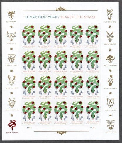 2025 Lunar New Year Of the Snake Forever Stamps
