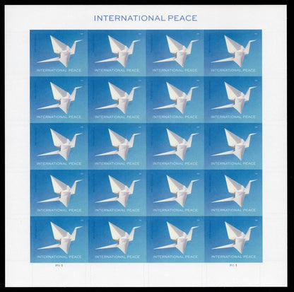 USA 2026 International Peace Harmony Origami Crane Forever Stamps