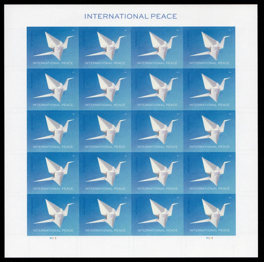 USA 2026 International Peace Harmony Origami Crane Forever Stamps
