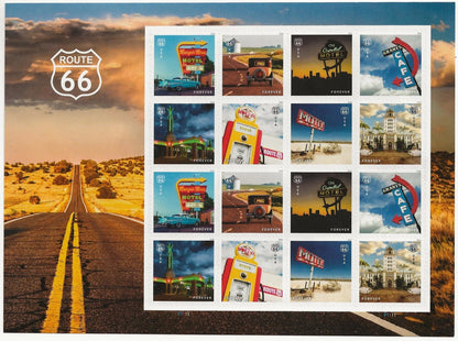 2026 USA Legendary Highway Route 66 Forever Stamps