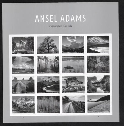 2024 USA Ansel Adams Photographer Sheet of 16 Forever Stamps