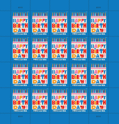 USA 2026 New Happy Birthday Forever Stamps