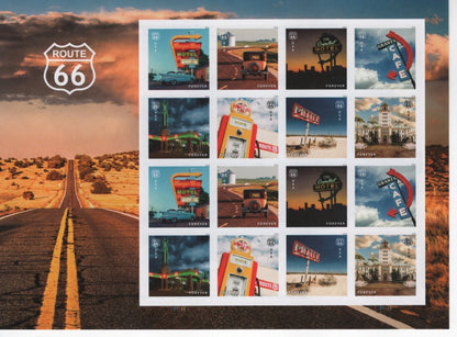2026 USA Legendary Highway Route 66 Forever Stamps