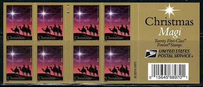 USA Christmas Magi Booklet Pane Of 20 Forever Stamps