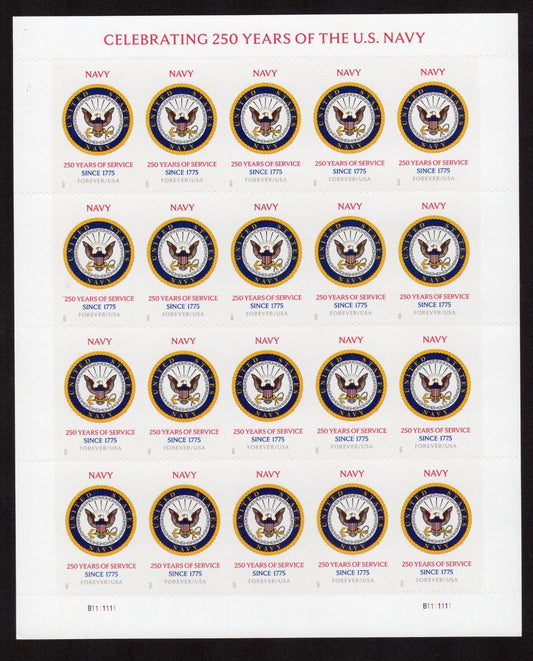 2025 US Navy 250th Anniversary Honors Forever Stamps
