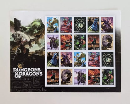2024 USA Dungeons and Dragons 50th Anniversary Forever Stamps