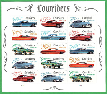 2026 USA Lowriders Book of 15 Forever Stamps