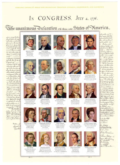 USA 2026 Figures of the American Revolution Forever Stamps Sheet of 25 Stamps