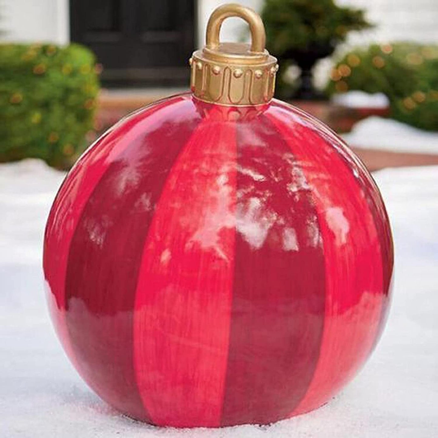 Outdoor Merry Christmas Ornaments PVC Inflatable Decoration Ball