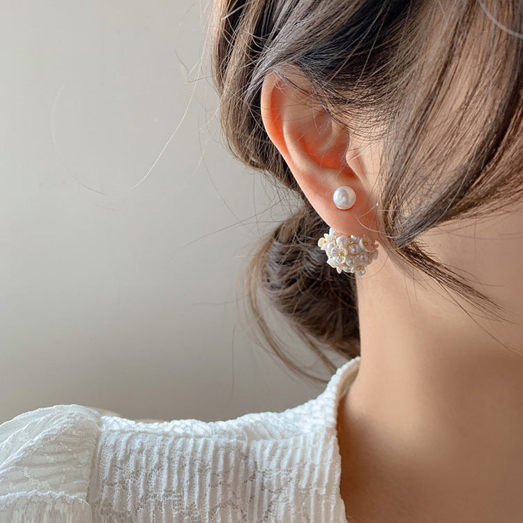 Pearl Flower Shell Earrings