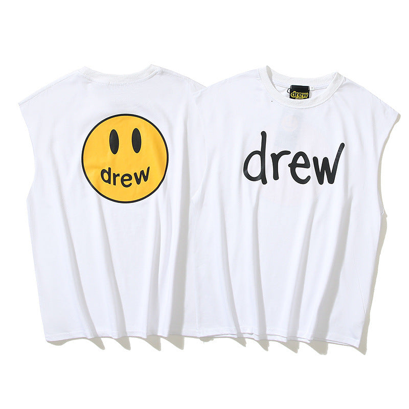DREW Unisex Smiley Cotton Sleeveless Tank