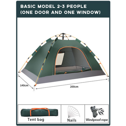 Fully Automatic Quick Opening Thickening Folding Outdoor Tent Camping-Basic