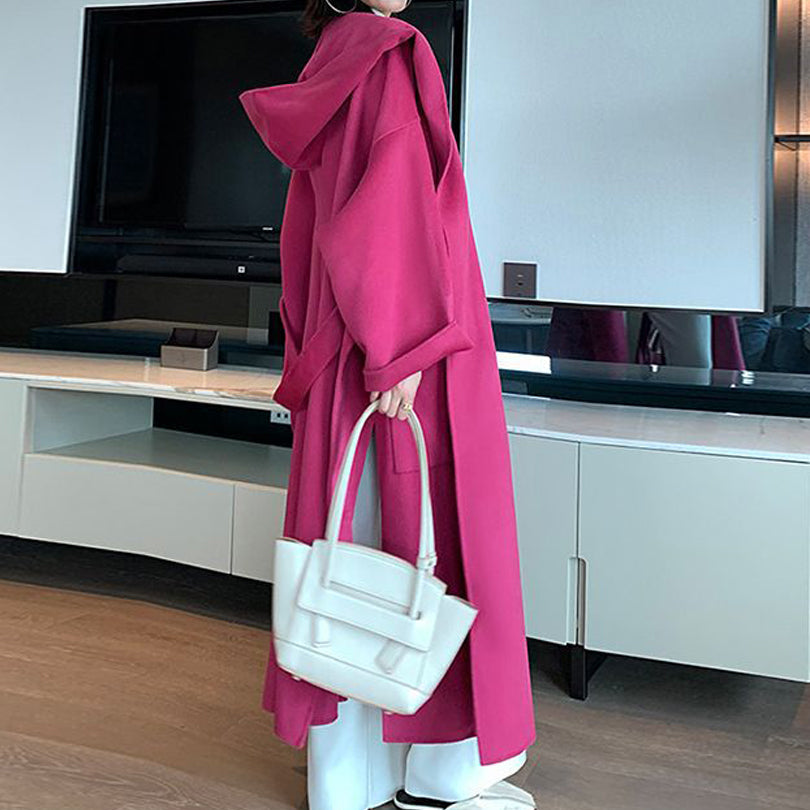 Women's Hooded Long Loose Jacket