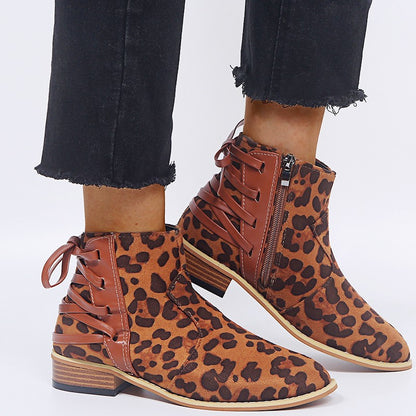 Woman Leopard Autumn Boots